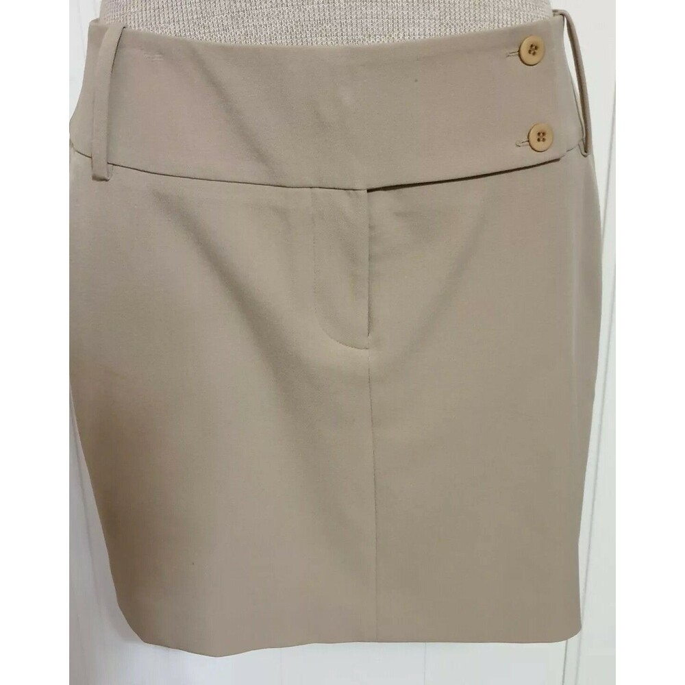 The Limited - Beige-Tan stretch PENCIL straight mini skirt, size 6